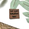 Lederlabel nur zum saufen