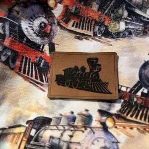Lederlabel "Dampflok"