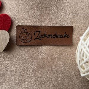 Lederlabel Zuckerschnecke