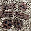 Stritzikistl Lederlabels 82 Label Set "Fußball"