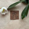 Lederlabel "Giraffen" 2 Stritzikistl 404 Lederlabel Giraffen
