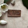 Lederlabel "Herz, bester Freund" Hund 3 Stritzikistl 423 Label Hund bester freund