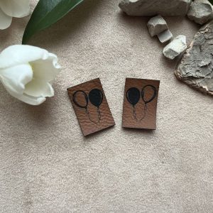 Lederlabel mini "Luftballon"