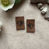 Lederlabel mini "Diamant"