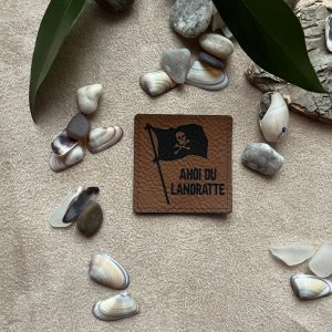 Lederlabel "Piratenflagge"