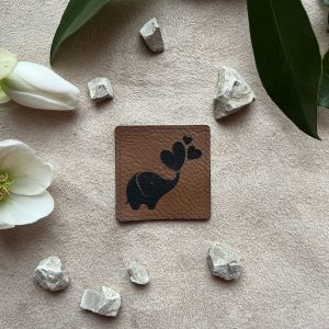 Lederlabel Elefant