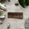 Lederlabel "veganlifestyle"