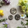 Stritzikistl Lederlabels 80 Kokosknöpfe "Einhorn"