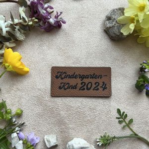 Lederlabel "Kindergartenkind"