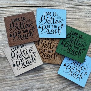 Sommerlabel, Lederlabel Sommer, Beach, Urlaub