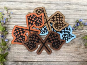 Startflagge Lederlabel