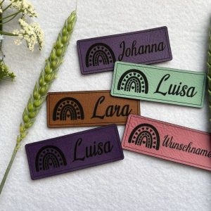 Namenlabel Regenbogen