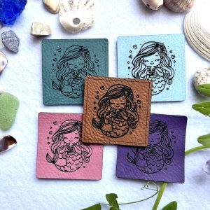 Lederlabel Meerjungfrau