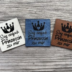 Lederlabel Prinzessin