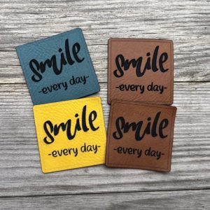 Smile every day label
