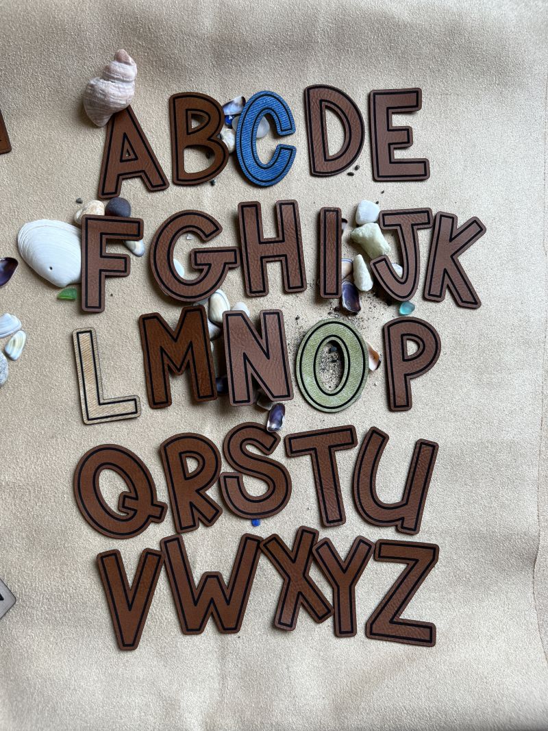 Buchstaben Label 5cm 1 Buchstaben Label 5cm