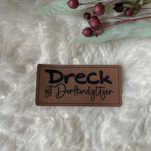 Lederlabel Dorfkindglitzer