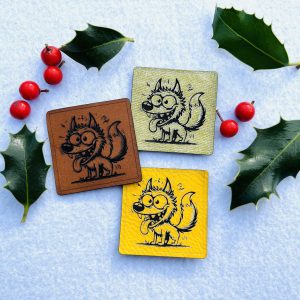 Lederlabel Wolf für coole Kids