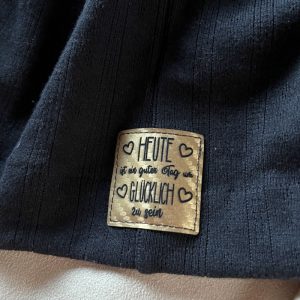 Lederlabel "heute ist ein guter Tag"