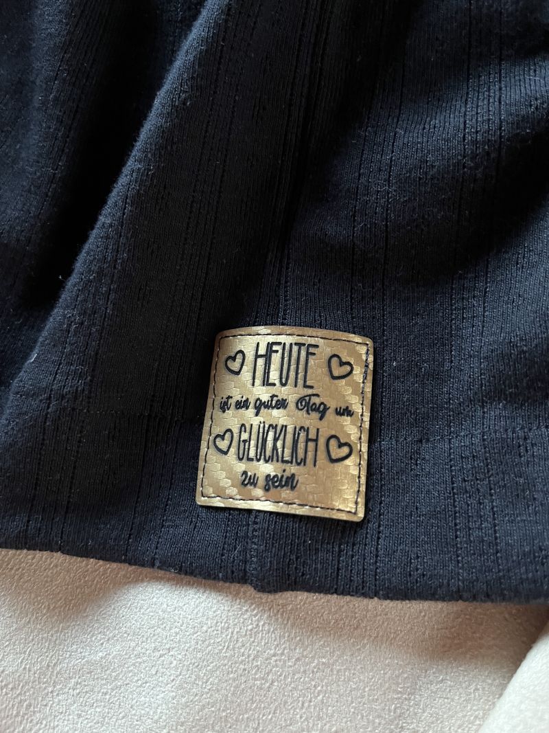 Lederlabel "heute ist ein guter Tag"