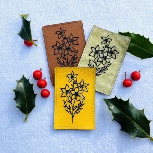 Lederlabel Blume