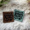Stritzikistl Lederlabels 81 Lederetikett XOXO Etikett Lederlabel Tüddelkram
