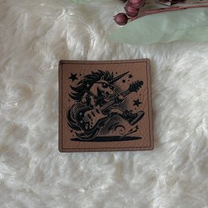 Lederlabel Rocker Einhorn
