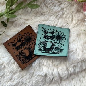 Lederlabel Osterhase