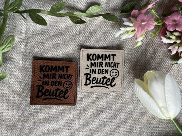 Lederlabel Beutel