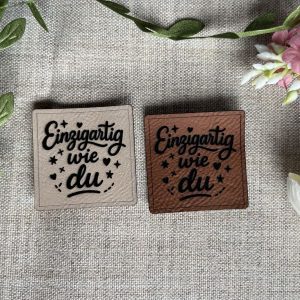 Lederlabel einzigartig wie du