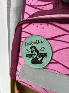 Meerjungfrau Schulranzenpatch, Schultaschenpatch, Schulrucksack