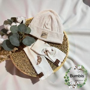 www.bumbis.de Lederlabel Saumlabel Croissant