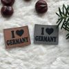 Label "I love Germany" 2 Lederlabel Germany