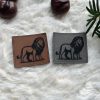 Lederlabel Löwe