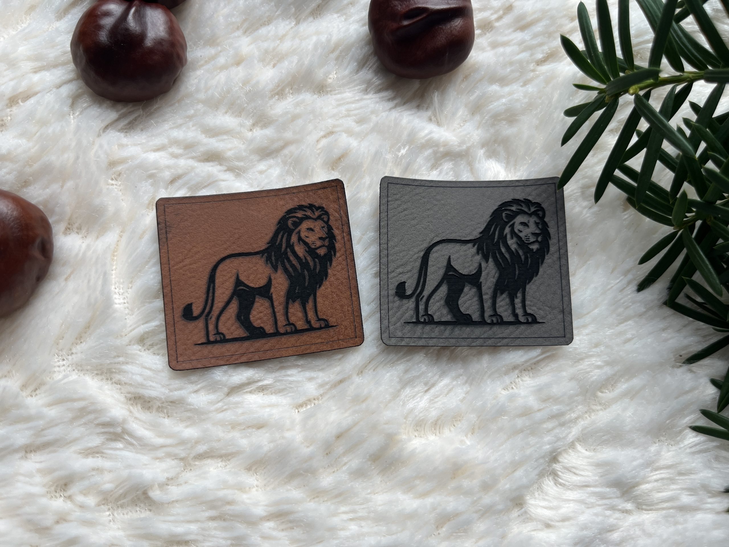 Lederlabel "Löwe" 1 Lederlabel Löwe