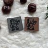 Lederlabel „Böses Pixelmännchen“ 3 Minecraft aufnäher jersey Pixelmännchen