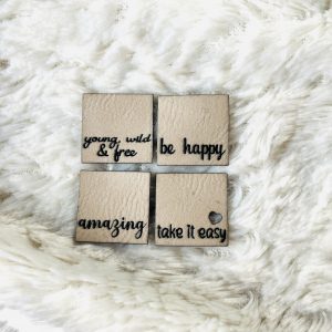 Lederlabel Stritzipatch Motivation englisch