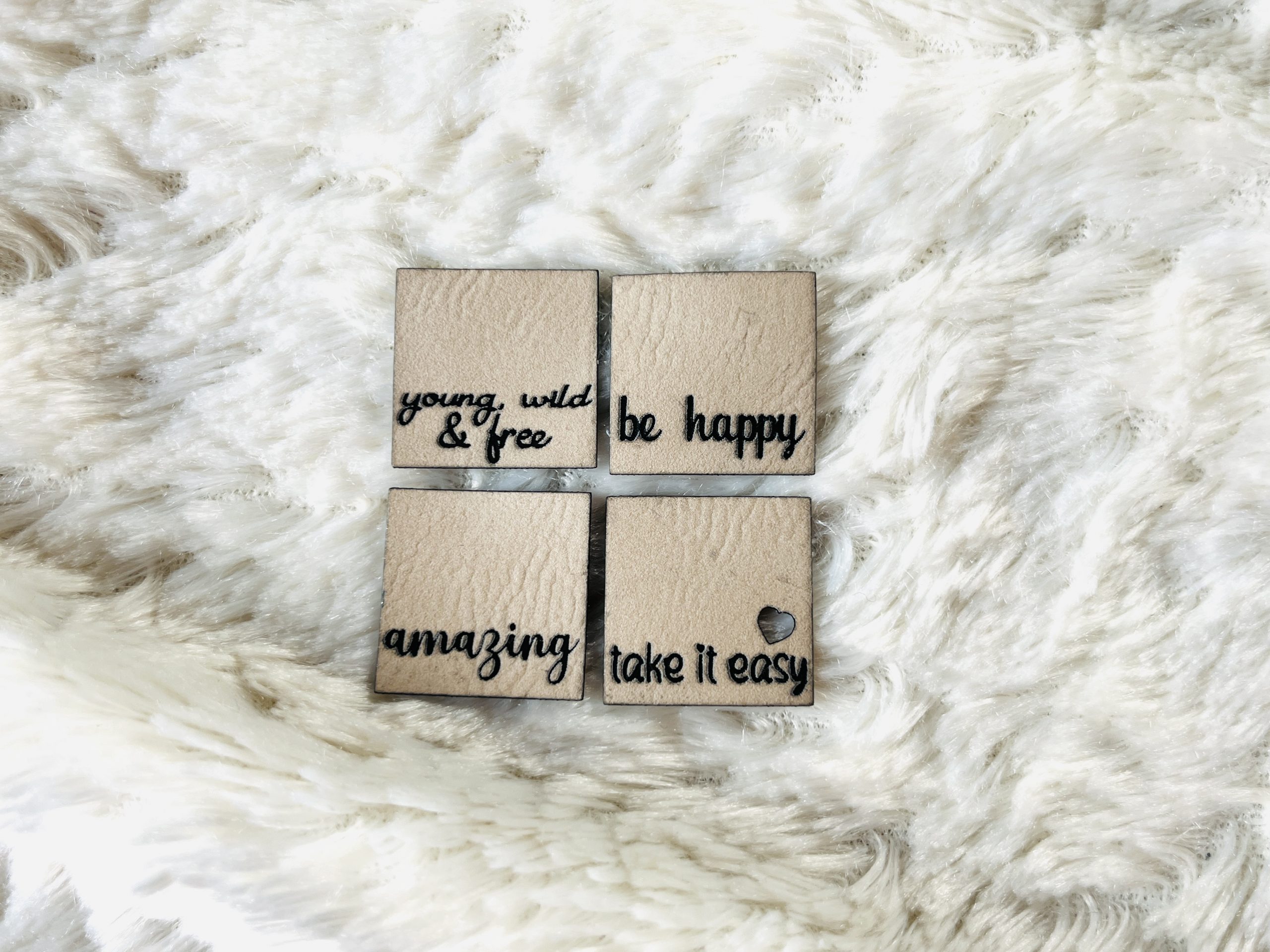 Lederlabel Stritzipatch Motivation englisch