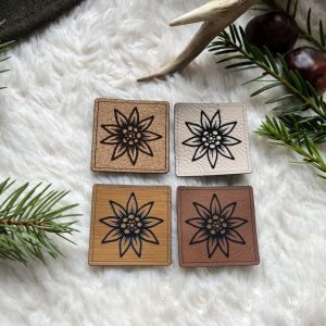 Lederlabel Edelweiß