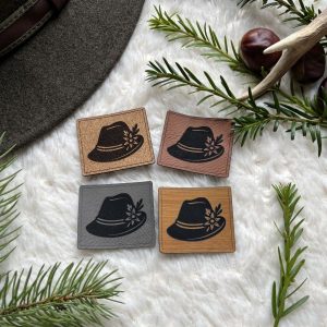 Lederlabel Trachtenhut