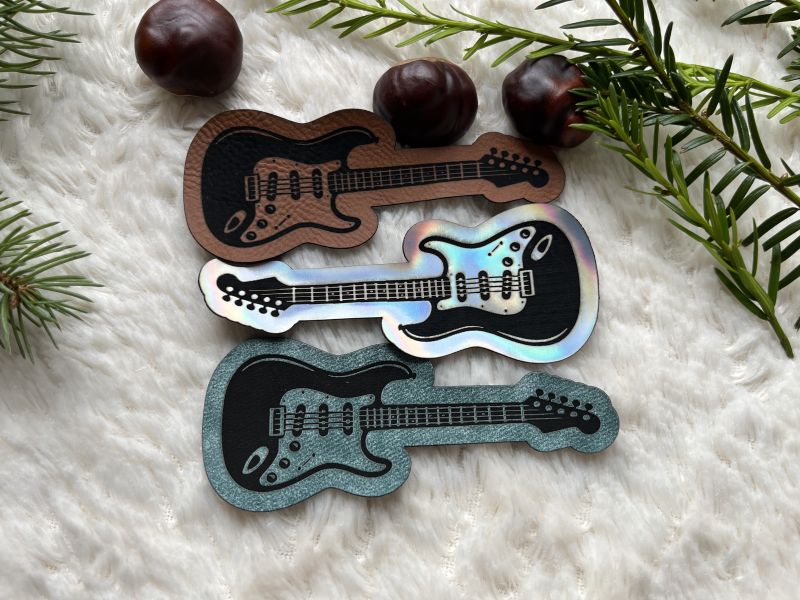 Lederlabel Gitarre