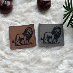 Lederlabel Löwe
