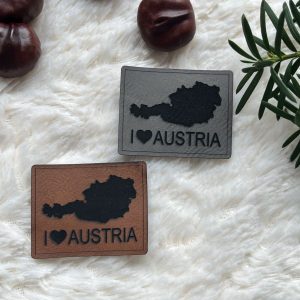 Lederlabel I love Austria