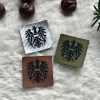 Lederlabel Österreich Adler