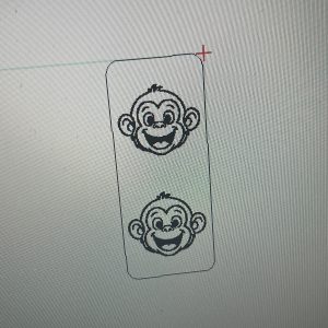 Kantenlabel "Affenköpfchen"