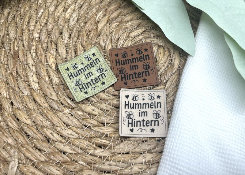 Lederlabel Hummeln