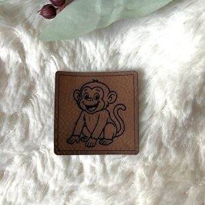 Lederlabel Affe