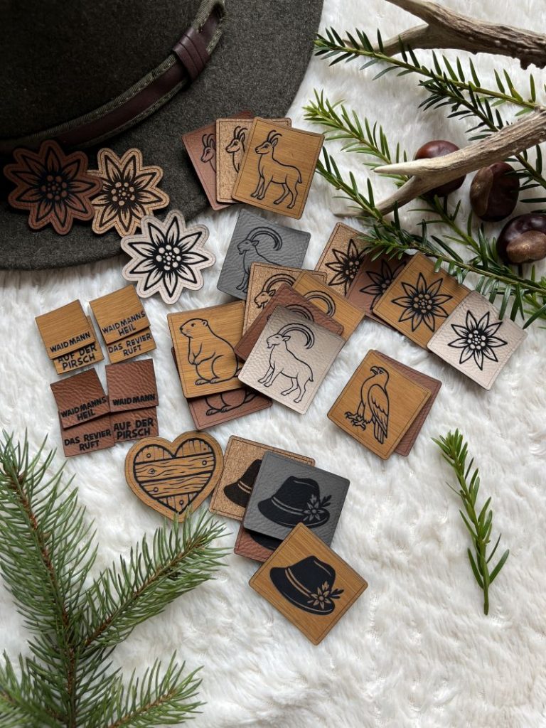 Lederlabel Alpenkollektion