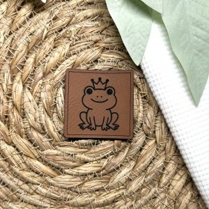 Lederlabel Froschkönig