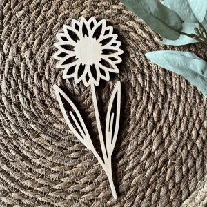 Flatlaydeko Sonnenblume